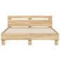 vidaXL Cama con cabecero madera de ingeniería roble Sonoma 140x200 cm