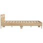vidaXL Cama con cabecero madera de ingeniería roble Sonoma 150x200 cm vidaXL Cama con cabecero madera de ingeniería roble Sonoma 150x200 cm