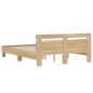 vidaXL Cama con cabecero madera de ingeniería roble Sonoma 150x200 cm vidaXL Cama con cabecero madera de ingeniería roble Sonoma 150x200 cm