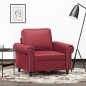 vidaXL Sillón cuero sintético rojo tinto 60 cm vidaXL Sillón cuero sintético rojo tinto 60 cm