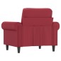 vidaXL Sillón cuero sintético rojo tinto 60 cm vidaXL Sillón cuero sintético rojo tinto 60 cm