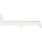 vidaXL Estructura de cama con cabecero y luces LED blanco 100x200 cm vidaXL Estructura de cama con cabecero y luces LED blanco 100x200 cm