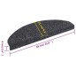 vidaXL Alfombrillas de escaleras autoadhesivas 10 uds gris 65x21x4 cm vidaXL Alfombrillas de escaleras autoadhesivas 10 uds gris 65x21x4 cm