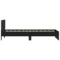 vidaXL Estructura de cama con cabecero y luces LED negro 100x200 cm vidaXL Estructura de cama con cabecero y luces LED negro 100x200 cm