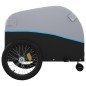 vidaXL Remolque para bicicleta hierro negro y azul 45 kg vidaXL Remolque para bicicleta hierro negro y azul 45 kg