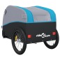 vidaXL Remolque para bicicleta hierro negro y azul 45 kg vidaXL Remolque para bicicleta hierro negro y azul 45 kg