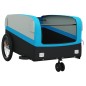 vidaXL Remolque para bicicleta hierro negro y azul 45 kg vidaXL Remolque para bicicleta hierro negro y azul 45 kg