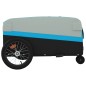 vidaXL Remolque para bicicleta hierro negro y azul 45 kg vidaXL Remolque para bicicleta hierro negro y azul 45 kg