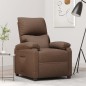 vidaXL Sillón reclinable de tela marrón vidaXL Sillón reclinable de tela marrón