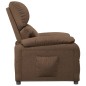 vidaXL Sillón reclinable de tela marrón vidaXL Sillón reclinable de tela marrón