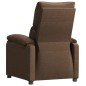 vidaXL Sillón reclinable de tela marrón vidaXL Sillón reclinable de tela marrón