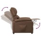 vidaXL Sillón reclinable de tela marrón vidaXL Sillón reclinable de tela marrón