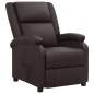 vidaXL Sillón reclinable de cuero auténtico marrón vidaXL Sillón reclinable de cuero auténtico marrón
