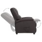vidaXL Sillón reclinable de cuero auténtico marrón vidaXL Sillón reclinable de cuero auténtico marrón