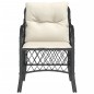vidaXL Sillones de jardín con cojines 2 uds ratán sintético negro vidaXL Sillones de jardín con cojines 2 uds ratán sintético negro