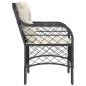 vidaXL Sillones de jardín con cojines 2 uds ratán sintético negro vidaXL Sillones de jardín con cojines 2 uds ratán sintético negro