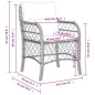 vidaXL Sillones de jardín con cojines 2 uds ratán sintético negro vidaXL Sillones de jardín con cojines 2 uds ratán sintético negro
