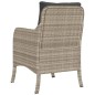 vidaXL Sillones de jardín con cojines 2 uds ratán sintético gris vidaXL Sillones de jardín con cojines 2 uds ratán sintético gris