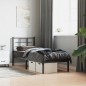 vidaXL Estructura de cama con cabecero metal negro 80x200 cm vidaXL Estructura de cama con cabecero metal negro 80x200 cm
