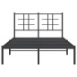 vidaXL Estructura de cama con cabecero metal negro 120x200 cm