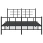 vidaXL Estructura de cama cabecero y estribo metal negro 135x190 cm vidaXL Estructura de cama cabecero y estribo metal negro 135x190 cm