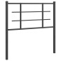 vidaXL Cabecero de metal negro 100 cm vidaXL Cabecero de metal negro 100 cm