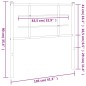 vidaXL Cabecero de metal negro 100 cm vidaXL Cabecero de metal negro 100 cm