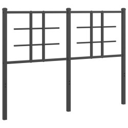 vidaXL Cabecero de metal negro 120 cm