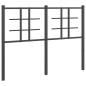 vidaXL Cabecero de metal negro 120 cm vidaXL Cabecero de metal negro 120 cm