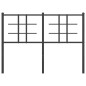 vidaXL Cabecero de metal negro 120 cm vidaXL Cabecero de metal negro 120 cm