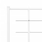 vidaXL Estructura de cama de metal con cabecero blanco 193x203 cm vidaXL Estructura de cama de metal con cabecero blanco 193x203 cm