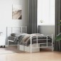 vidaXL Estructura cama metal con cabecero y pie cama blanca 90x200 cm vidaXL Estructura cama metal con cabecero y pie cama blanca 90x200 cm