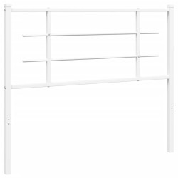 vidaXL Cabecero de metal blanco 107 cm