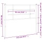 vidaXL Cabecero de metal blanco 107 cm