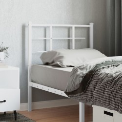vidaXL Cabecero de metal blanco 80 cm