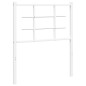 vidaXL Cabecero de metal blanco 80 cm