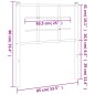 vidaXL Cabecero de metal blanco 80 cm