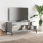 vidaXL Mueble de TV madera de ingeniería y acero roble 102x40x41 cm vidaXL Mueble de TV madera de ingeniería y acero roble 102x40x41 cm