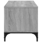 vidaXL Mueble de TV madera de ingeniería y acero roble 102x40x41 cm vidaXL Mueble de TV madera de ingeniería y acero roble 102x40x41 cm