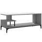 vidaXL Mueble de TV madera de ingeniería y acero roble 102x40x41 cm vidaXL Mueble de TV madera de ingeniería y acero roble 102x40x41 cm