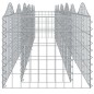 vidaXL Arriate de gaviones forma arco hierro galvanizado 400x50x50 cm vidaXL Arriate de gaviones forma arco hierro galvanizado 400x50x50 cm
