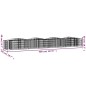 vidaXL Arriate de gaviones forma arco hierro galvanizado 400x50x50 cm vidaXL Arriate de gaviones forma arco hierro galvanizado 400x50x50 cm