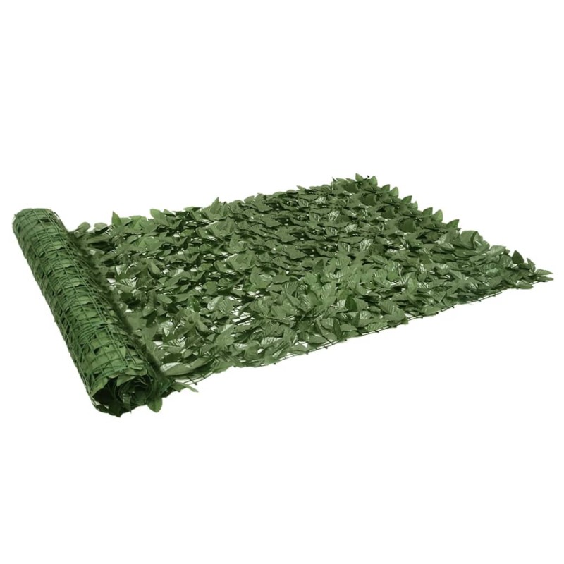 vidaXL Valla de privacidad de balcón de hojas verde oscuro 300x150 cm vidaXL Valla de privacidad de balcón de hojas verde oscuro 300x150 cm