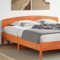 vidaXL Cabecero de cama madera maciza de pino marrón cera 200 cm vidaXL Cabecero de cama madera maciza de pino marrón cera 200 cm