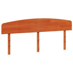 vidaXL Cabecero de cama madera maciza de pino marrón cera 200 cm