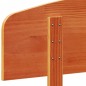 vidaXL Cabecero de cama madera maciza de pino marrón cera 140 cm