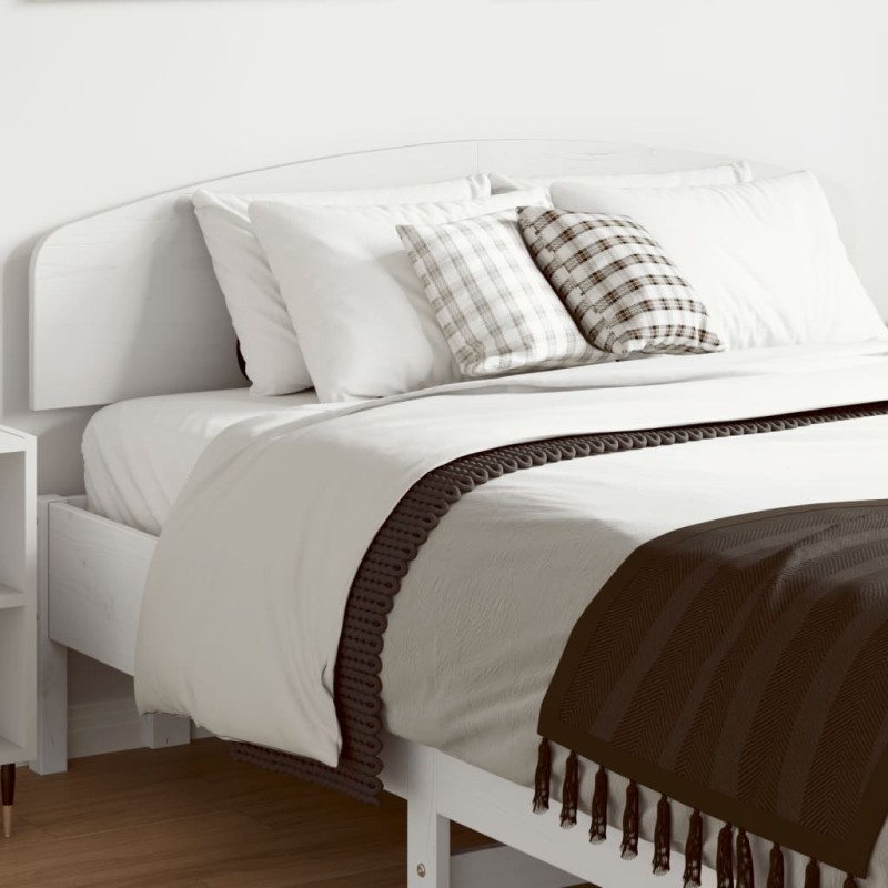 vidaXL Cabecero de cama madera maciza de pino blanco 135 cm vidaXL Cabecero de cama madera maciza de pino blanco 135 cm