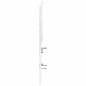 vidaXL Cabecero de cama madera maciza de pino blanco 120 cm vidaXL Cabecero de cama madera maciza de pino blanco 120 cm