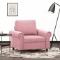 vidaXL Sillón de terciopelo rosa 60 cm vidaXL Sillón de terciopelo rosa 60 cm