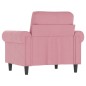 vidaXL Sillón de terciopelo rosa 60 cm vidaXL Sillón de terciopelo rosa 60 cm